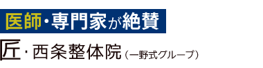 「匠・西条整体院」ロゴ